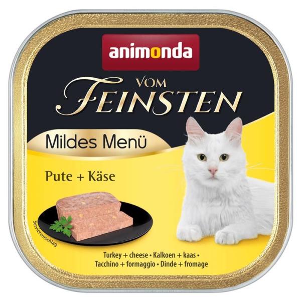 ARDEBO.de Animonda Cat vom Feinsten Mildes Menü Pute & Käse 100g
