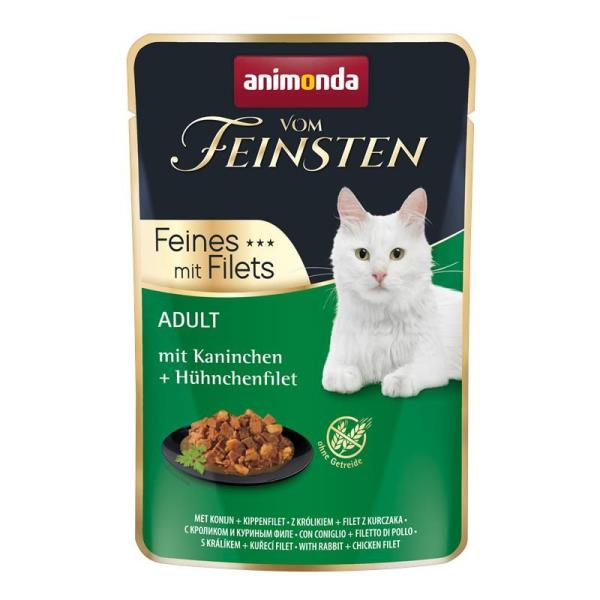 ARDEBO.de Animonda Cat vom Feinsten Adult Kaninchen & Hühnchenfilet 85g