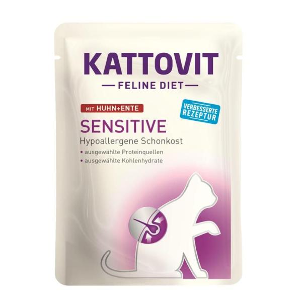 ARDEBO.de Kattovit PB Feline Diet Sensitive Huhn & Ente 85g