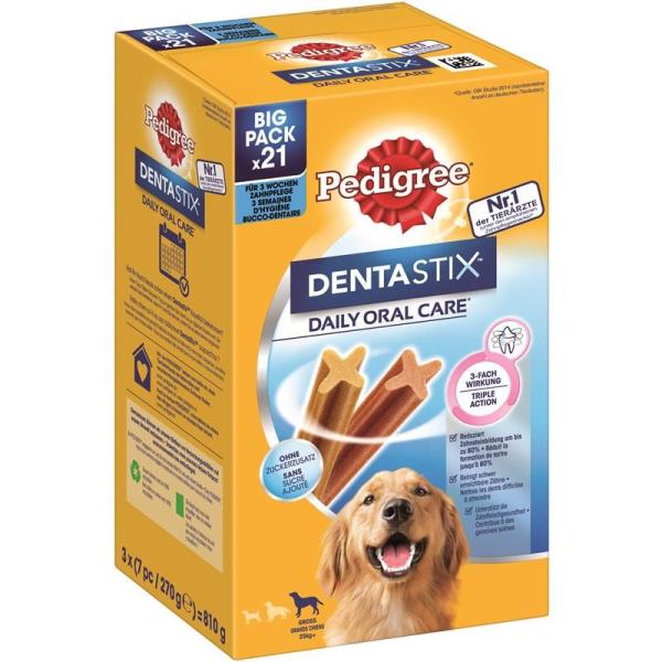 ARDEBO.de Pedigree Denta Stix Daily Care MP für große Hunde 21 Stück