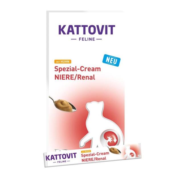 ARDEBO.de Kattovit Niere/Renal mit Huhn Spezial-Cream 6x15g