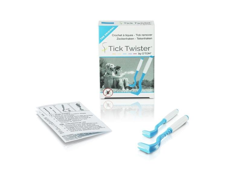 Tick Twister by OTom Zeckenhaken mit Silikongriff 2 Stück Multicolor im Karton