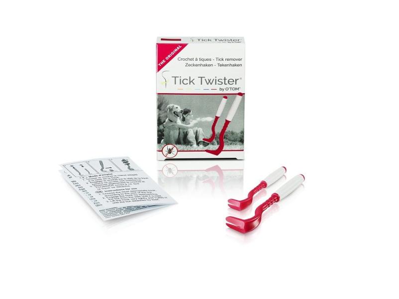 Tick Twister by OTom Zeckenhaken mit Silikongriff 2 Stück Multicolor im Karton