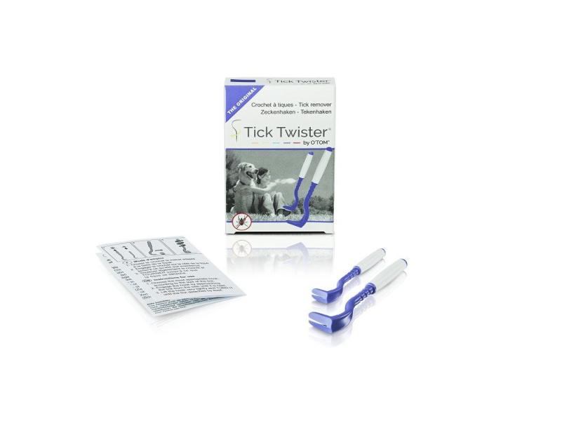 Tick Twister by OTom Zeckenhaken mit Silikongriff 2 Stück Multicolor im Karton