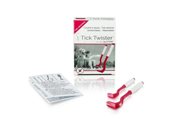 Tick Twister by OTom Zeckenhaken mit Silikongriff 2 Stück Multicolor im Karton