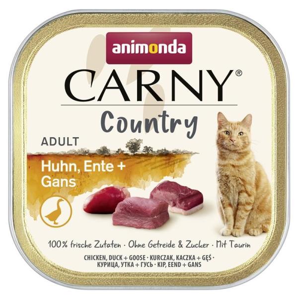 ARDEBO.de Animonda Cat Carny Country Adult Huhn, Ente & Gans 100g