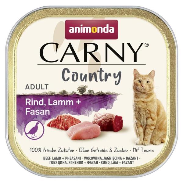 ARDEBO.de Animonda Cat Carny Country Adult Rind, Lamm & Fasan 100g