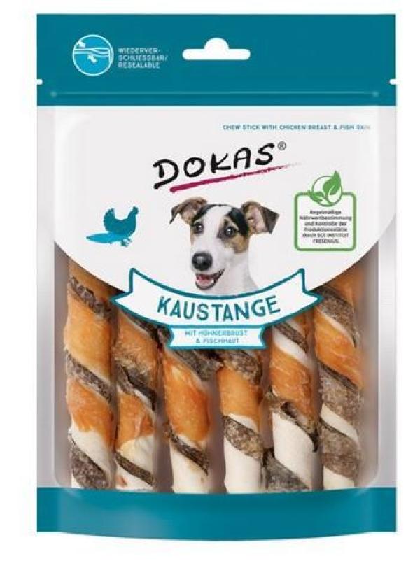 ARDEBO.de Dokas Dog Kaustange mit Hühnerbrust & Fischhaut 170g