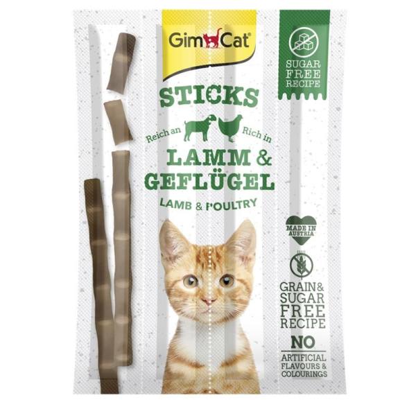 ARDEBO.de GimCat Sticks Lamm und Geflügel 4 St.