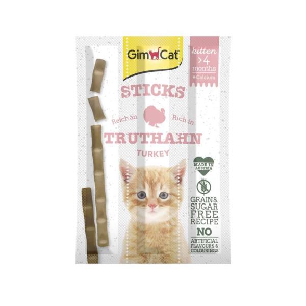 ARDEBO.de GimCat Kitten Sticks Truthahn 3 St.