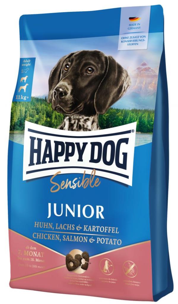 ARDEBO.de Happy Dog Sensible Junior Huhn, Lachs & Kartoffel 1 kg