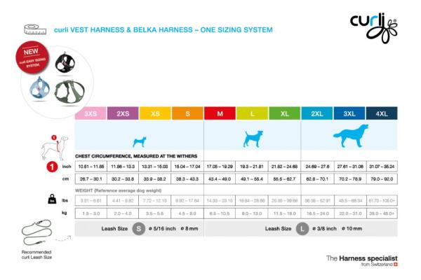 Curli Clasp Vest Geschirr Air-Mesh Moss 3XS