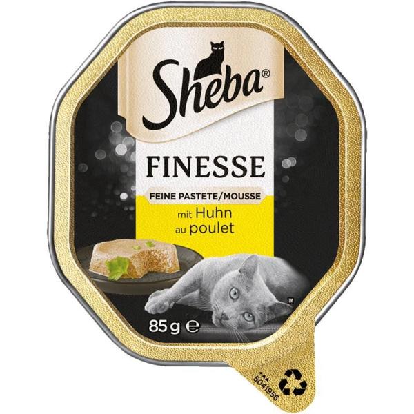 ARDEBO.de Sheba Schale Finesse Pastete/Mousse mit Huhn 85g