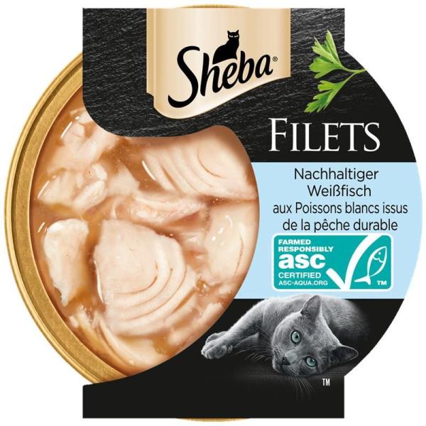ARDEBO.de Sheba Schale Filets Weißfisch ASC 60g