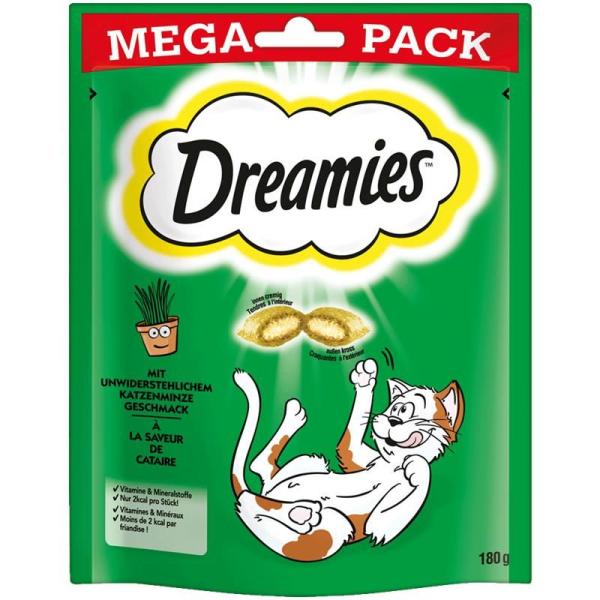 ARDEBO.de Dreamies Cat Snack mit Katzenminze Geschmack 180g Mega Pack