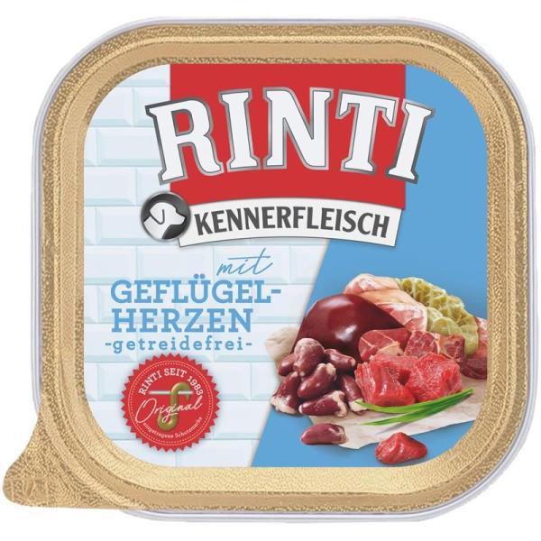 ARDEBO.de Rinti Kennerfleisch Schale Geflügelherzen 300 g
