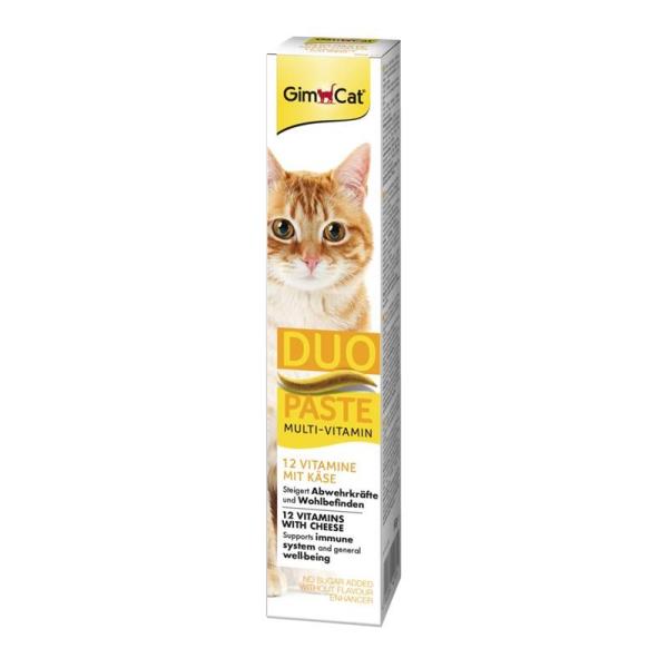 ARDEBO.de GimCat Multi-Vitamin Duo-Paste 12 Vitamine mit Käse 50g