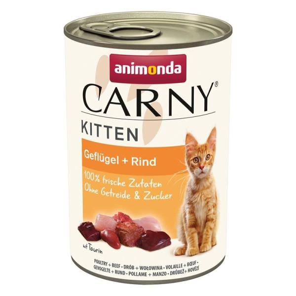 ARDEBO.de Animonda Cat Carny Kitten Geflügel & Rind 400g