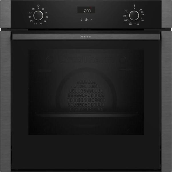ARDEBO.de Neff B3ACE2AG3 N50 A+ Einbaubackofen, 59,4 cm breit, 71 L, 7 Heizarten, Drehwähler, Grillfunktion, Kindersicherung, Hide Tür, Graphite-Grey