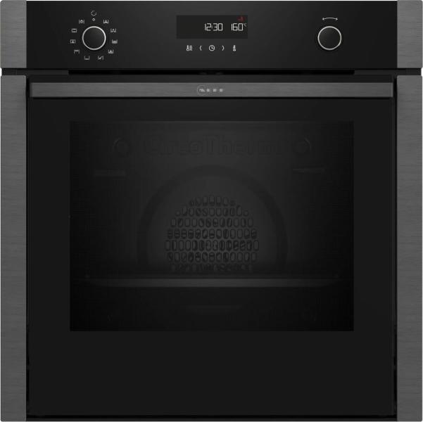 ARDEBO.de Neff B6ACH7AG3 N50 A+ Einbaubackofen, 59,4 cm breit, 71 L, Pyrolyse, 8 Heizarten, Drehwähler, Grillfunktion, Kindersicherung, Hide Tür, Graphite-Grey