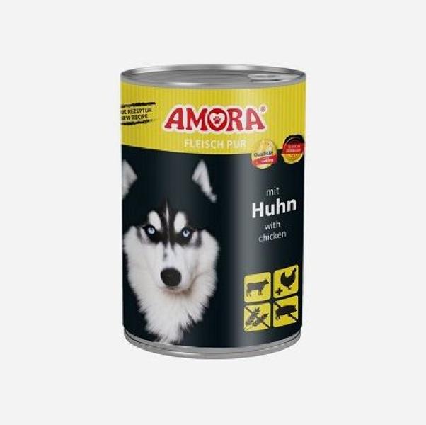 ARDEBO.de AMORA Dog Fleisch Pur Adult Huhn 400g