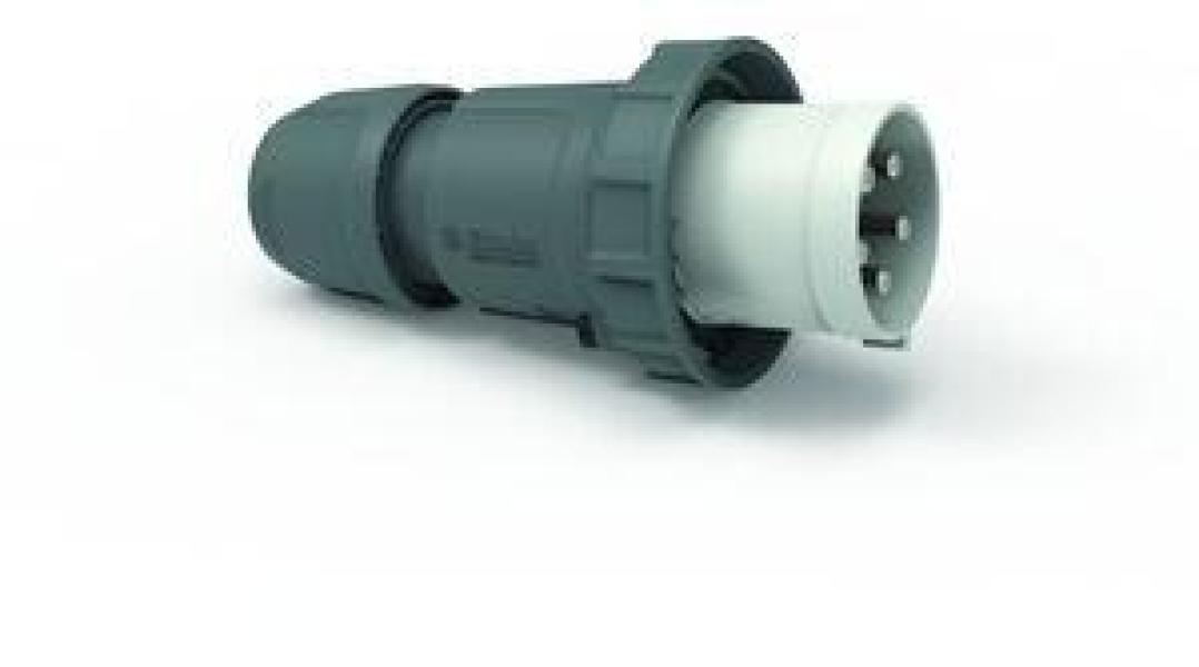ARDEBO.de Bals 21966 Stecker für Notstromeinspeisung, mit Multi-Grip Kabelverschraubung, >50V, 5p, 1h, 125A, IP67, grau (21966)