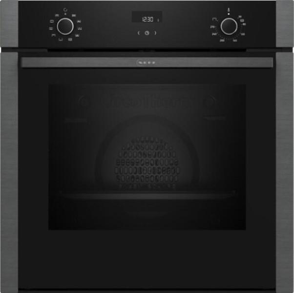ARDEBO.de Neff B4ACE2AG3 N50 A+ Einbaubackofen, 59,4 cm breit, 71 L, Slide&Hide Tür, CircoTherm, 7 Heizarten, Kindersicherung, Graphite-Grey