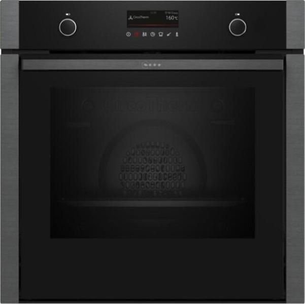 ARDEBO.de Neff B6ACP7AG3 N50 A+ Einbaubackofen, 59,4 cm breit, 71 L, Pyrolyse, 14 Heizarten, AirFry, CircoTherm, TFT Display, Drehknebel, Hide Tür, Graphite-Grey
