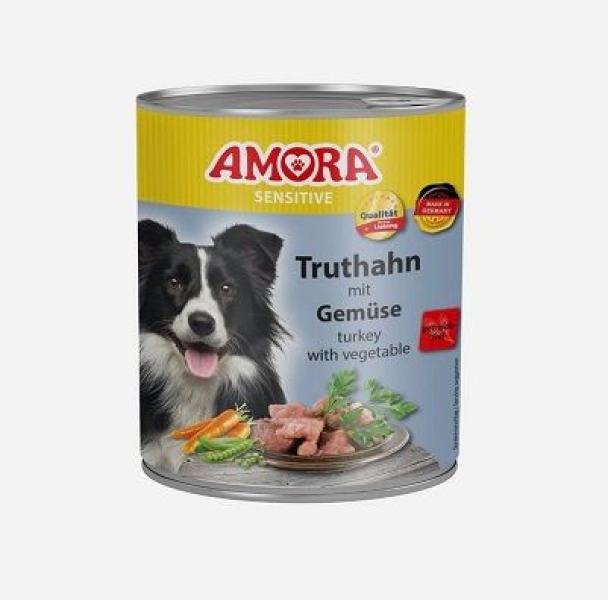 ARDEBO.de AMORA Dog Sensitive Truthahn & Gemüse 800g
