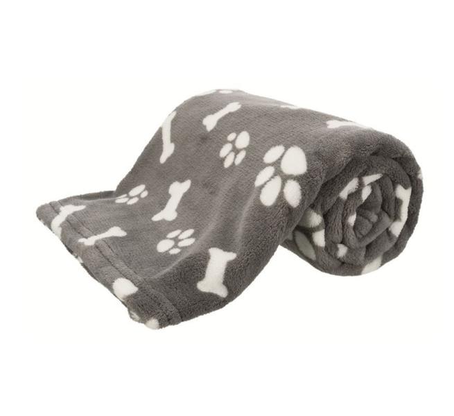 ARDEBO.de Trixie Decke Kenny Plüsch grau 100×75cm