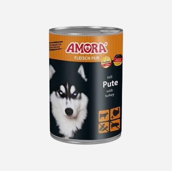 ARDEBO.de AMORA Dog Fleisch Pur Adult Pute 400g