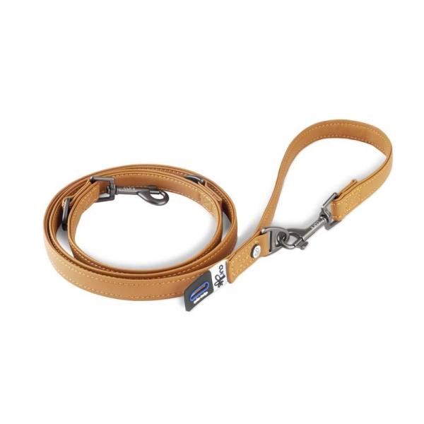 ARDEBO.de Curli Apple Leather verstellbare Leine braun S