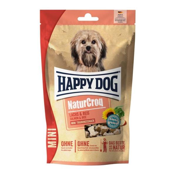 ARDEBO.de Happy Dog NaturCroq Snack Mini Lachs & Reis 100g