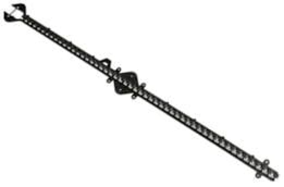 ARDEBO.de Devi DEVIclip C-C, Montagesteg für Heizleitung, Länge 1m, Rasterabstand 10mm, Kunsstoff, 10Stück (19805220)