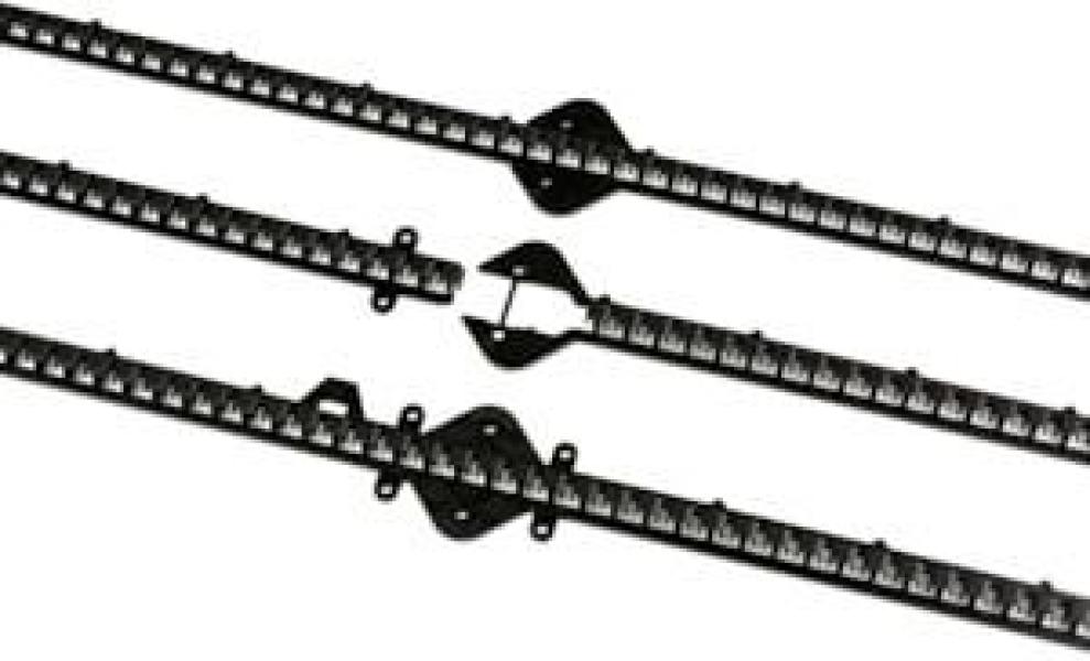 Devi DEVIclip C-C, Montagesteg für Heizleitung, Länge 1m, Rasterabstand 10mm, Kunsstoff, 10Stück (19805220)