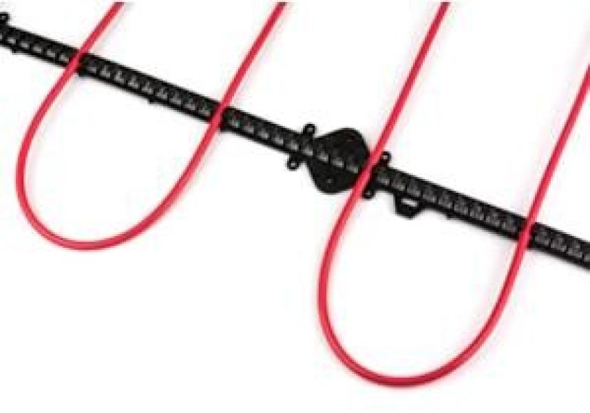 Devi DEVIclip C-C, Montagesteg für Heizleitung, Länge 1m, Rasterabstand 10mm, Kunsstoff, 10Stück (19805220)