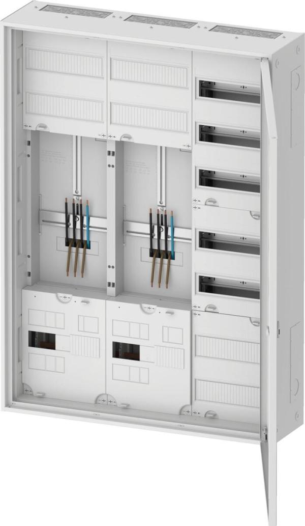 ARDEBO.de Eaton ZSD-ZZV-1100/APZ Zähler-Komplettschrank, vorverdrahtet, für 3-Punktbefestigung, bestehend aus 2x Zählerfeld / 1x Verteilerfeld inkl. APZ (191010)