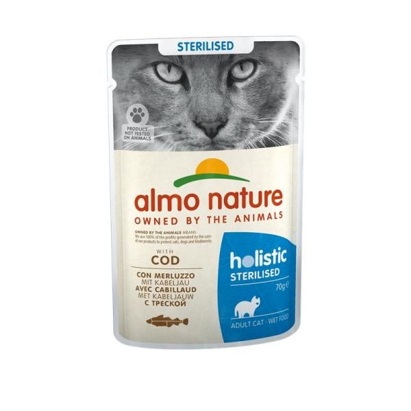 ARDEBO.de Almo Nature PB Holistic Sterilised mit Kabeljau 70g