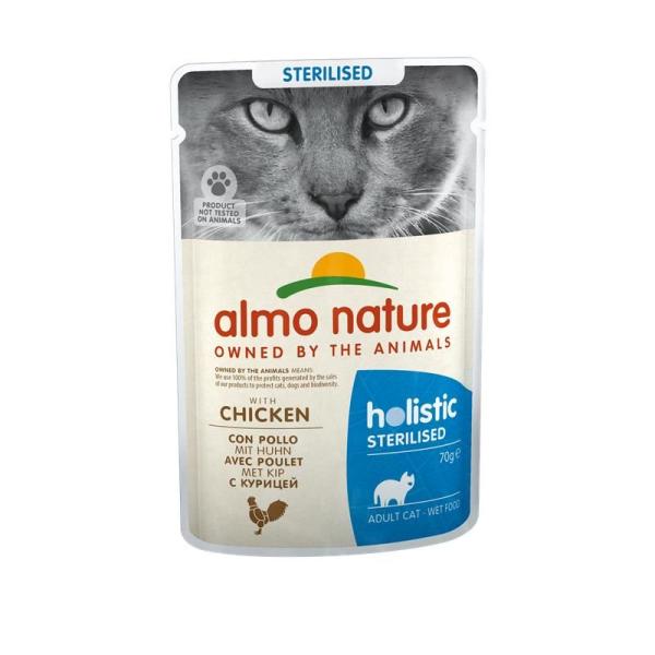 ARDEBO.de Almo Nature PB Holistic Sterilised mit Huhn 70g