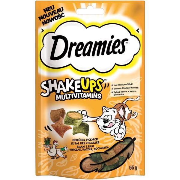 ARDEBO.de Dreamies Cat Snack ShakeUps Multivitamin Geflügel 55g