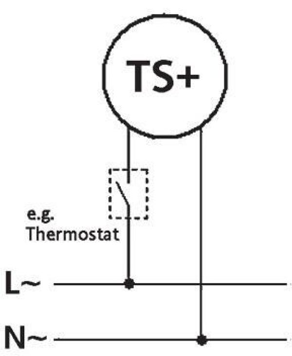 Eberle TS+ 5.11 M28 Thermischer Stellantrieb, 230V AC 2,5W, Arbeitshub 4,5mm, stromlos geschlossen (049320011015)