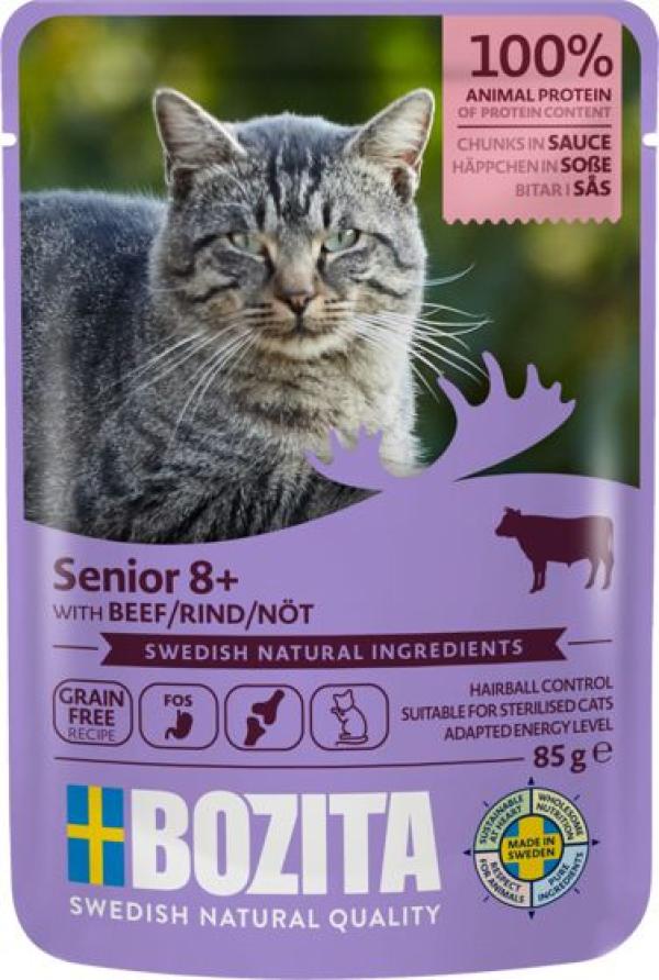 ARDEBO.de Bozita Senior 8+ Häppchen in Sauce mit Rind 85 g