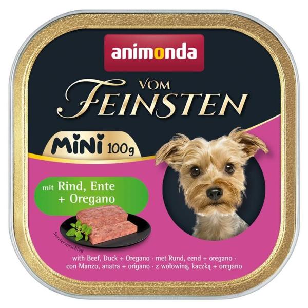 ARDEBO.de Animonda Dog vom Feinsten Mini Adult mit Rind, Ente & Oregano 100g