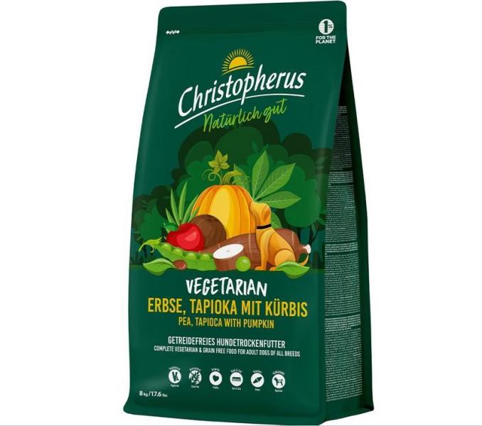 ARDEBO.de Christopherus Vegetarian Erbse, Tapioka mit Kürbis 8kg