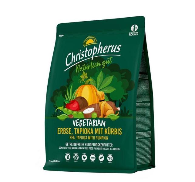 ARDEBO.de Christopherus Vegetarian Erbse, Tapioka mit Kürbis 4kg