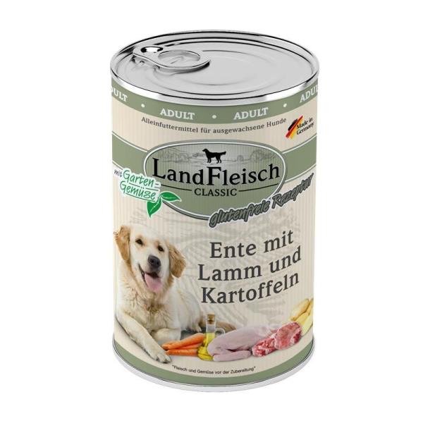 ARDEBO.de Landfleisch Dog Classic Ente mit Lamm & Kartoffeln 400g