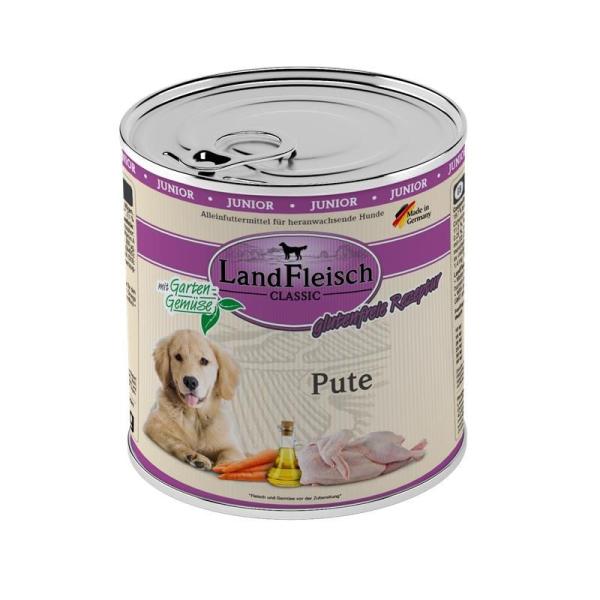 ARDEBO.de Landfleisch Dog Classic Junior Pute mit Gartengemüse 800g