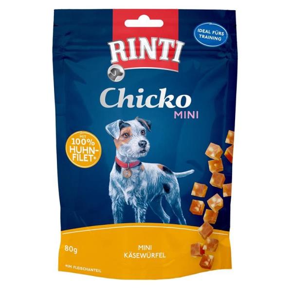 ARDEBO.de Rinti Chicko Mini Käsewürfel Huhn 80 g