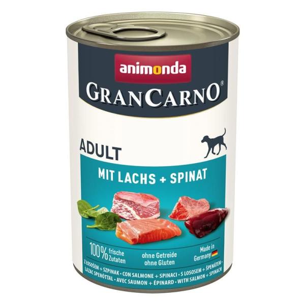 ARDEBO.de Animonda Dog GranCarno Adult mit Lachs & Spinat 400g