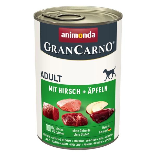 ARDEBO.de Animonda Dog GranCarno Adult mit Hirsch & Äpfeln 400g